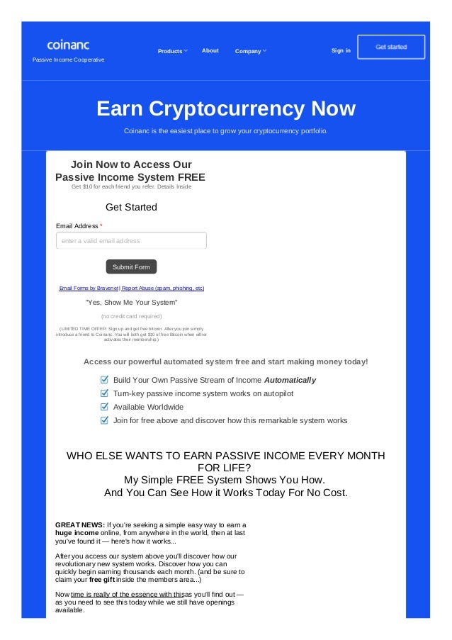 Coinanc Earn Crypto Currency | Earn free bitcoin autopilot Coinanc Earn Crypto Currency -